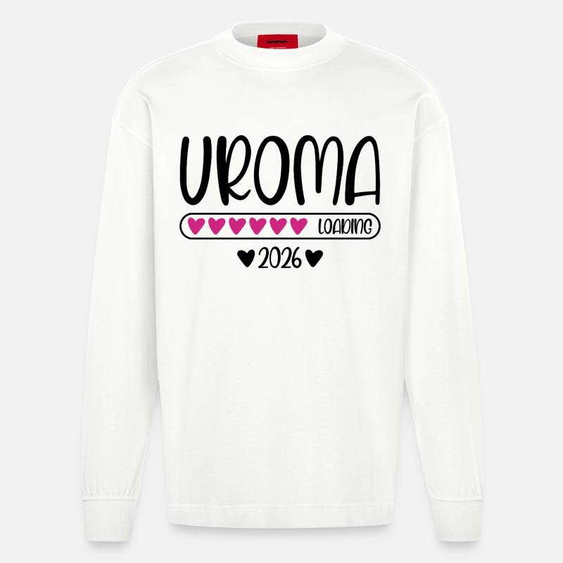Uroma 2026 loading - Heavyweight Oversized Organic Langarmshirt Made in EU - OFF WHITE
