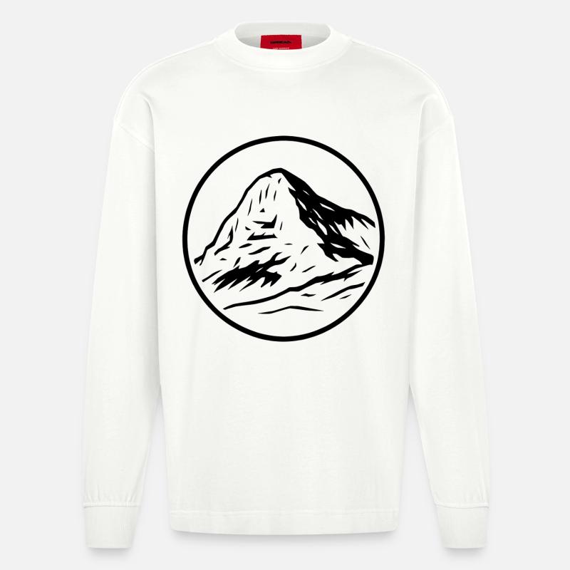 Eiger - Manches longues bio épais oversize fabriqué en UE - OFF WHITE