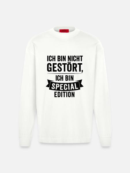I'm Special Edition - Heavyweight Oversized Organic Longsleeve Shirt Made in EU - OFF WHITE