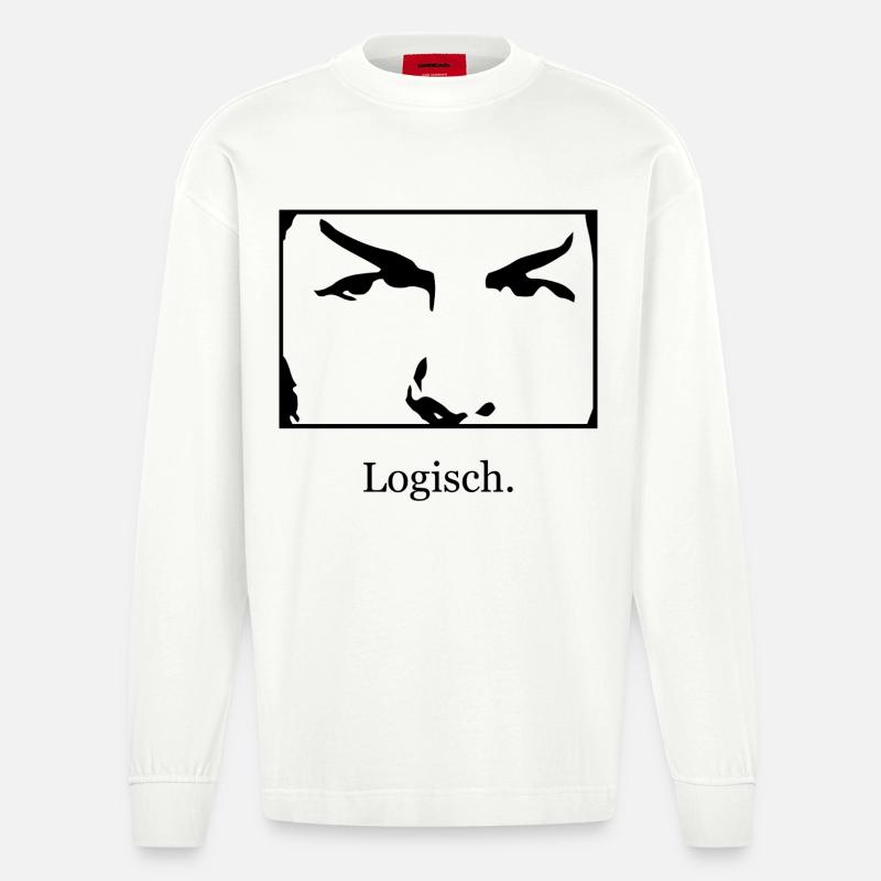 Logisch - Heavyweight Oversized Organic Langarmshirt Made in EU - OFF WHITE