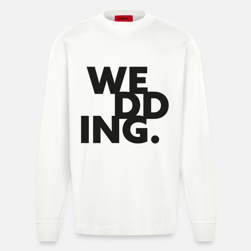 GIUDAN Berlin Collection: WEDDING - Heavyweight Oversized Organic Langarmshirt Made in EU - OFF WHITE