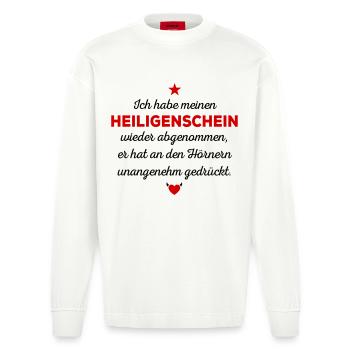 J’ai enlevé mon halo à nouveau - Manches longues bio épais oversize fabriqué en UE - OFF WHITE - Devant