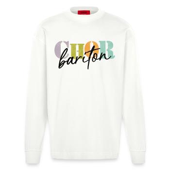 Baryton de chœur - Manches longues bio épais oversize fabriqué en UE - OFF WHITE - Devant