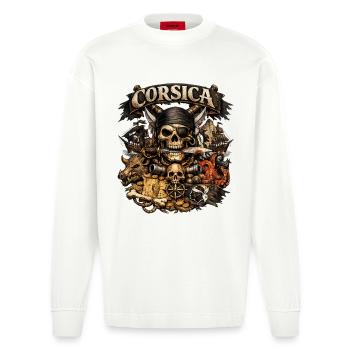 CORSICA Original  - Manches longues bio épais oversize fabriqué en UE - OFF WHITE - Devant