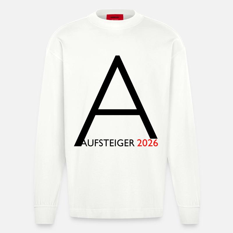 Aufsteiger 2026 Aufstieg - Heavyweight Oversized Organic Langarmshirt Made in EU - OFF WHITE
