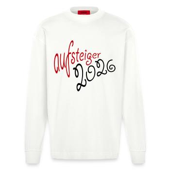 Aufsteiger 2026 Aufstieg - Heavyweight Oversized Organic Langarmshirt Made in EU - OFF WHITE - Vorne