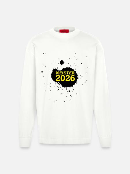Champion 2026 Championship - Heavyweight Oversized Organic Longsleeve Shirt Made in EU - OFF WHITE