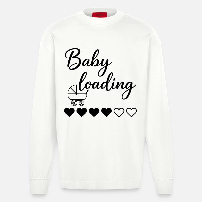 Baby Loading - Heavyweight Oversized Organic Langarmshirt Made in EU - OFF WHITE