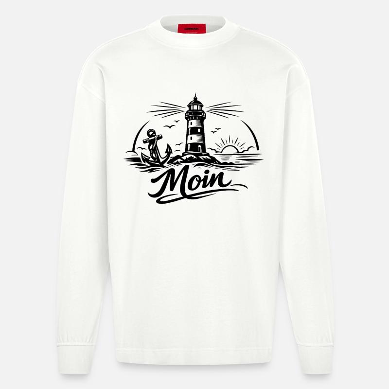 Moin - Heavyweight Oversized Organic Langarmshirt Made in EU - OFF WHITE