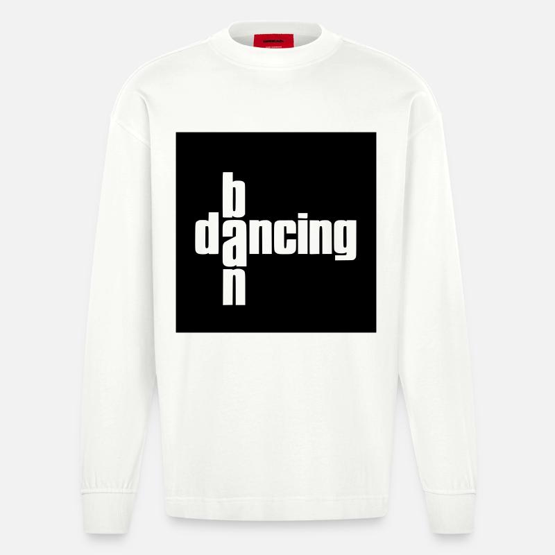 Interdiction des dacing - Manches longues bio épais oversize fabriqué en UE - OFF WHITE