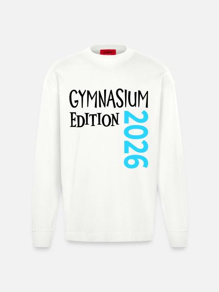 Gymnasium 2026 - Heavyweight Oversized Organic Longsleeve Shirt Made in EU - OFF WHITE