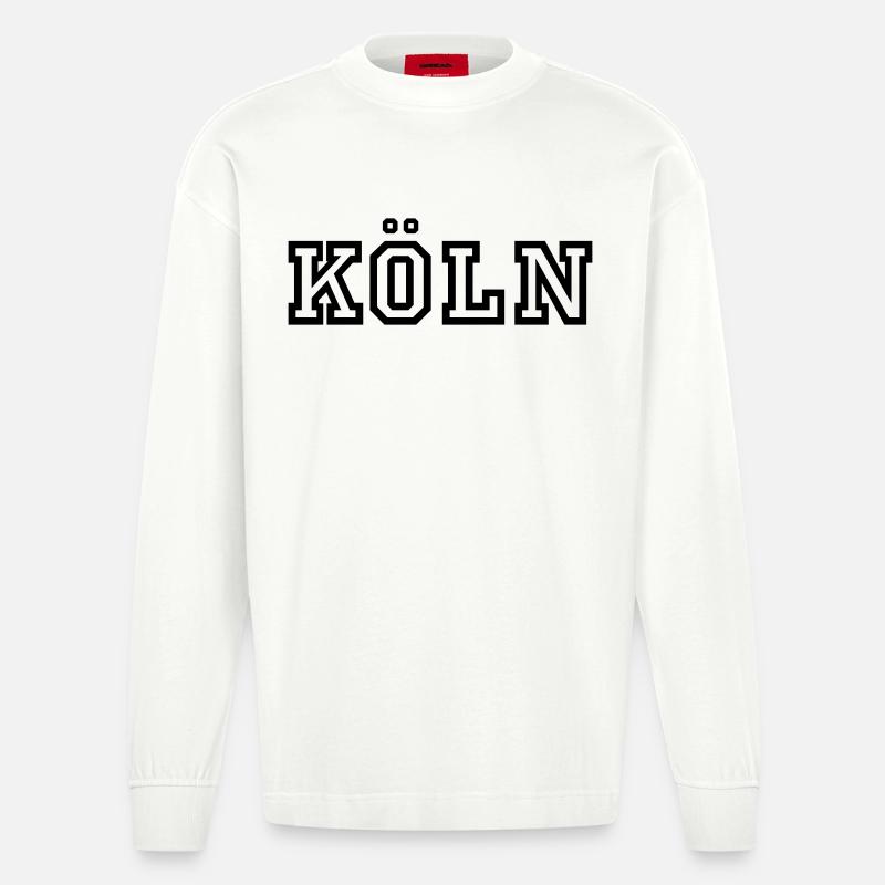 Köln - Heavyweight Oversized Organic Langarmshirt Made in EU - OFF WHITE