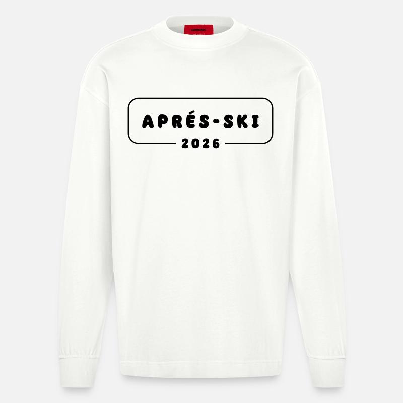 Apres Ski 2026 - Heavyweight Oversized Organic Langarmshirt Made in EU - OFF WHITE