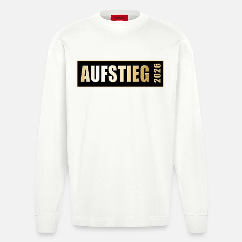Aufsteiger 2026 Aufstieg - Heavyweight Oversized Organic Langarmshirt Made in EU - OFF WHITE