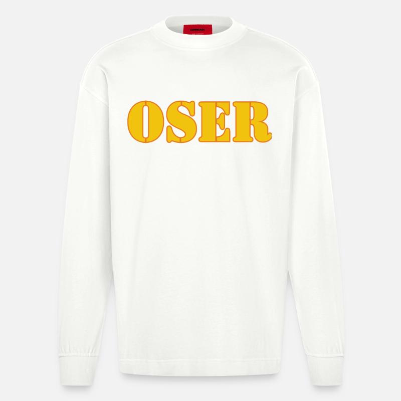 WAG U - Heavyweight Oversized Organic Langarmshirt Made in EU - OFF WHITE