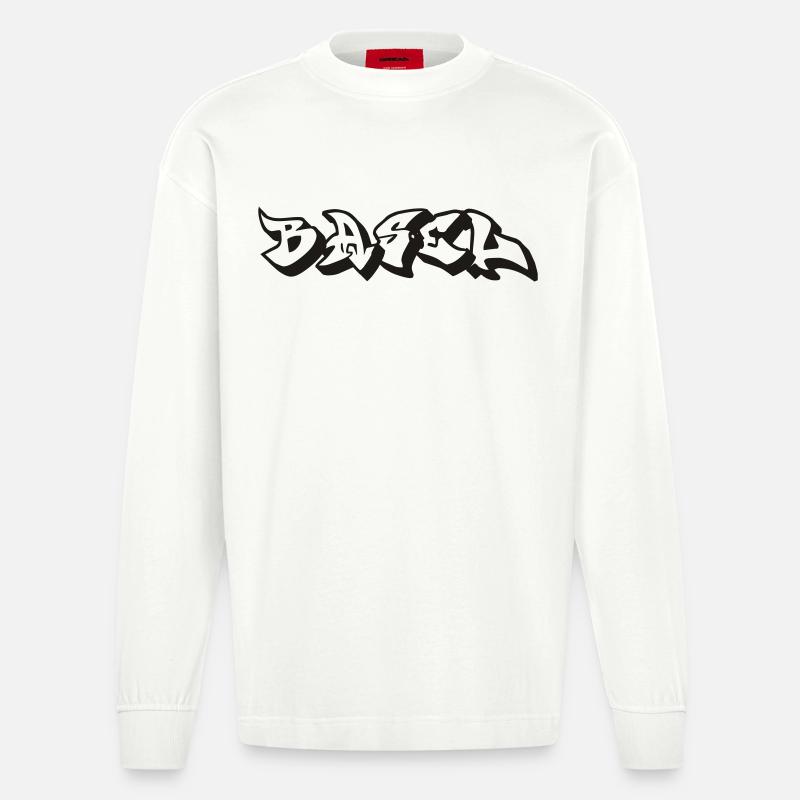 Basel - Heavyweight Oversized Organic Langarmshirt Made in EU - OFF WHITE