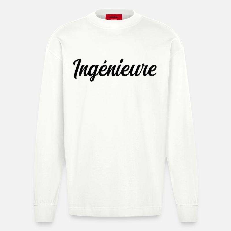 Technical Design Engineer Science Project - Heavyweight Oversized Organic Longsleeve Shirt Made in EU - OFF WHITE