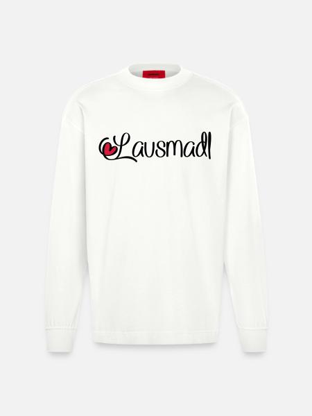 Lausmadl - Heavyweight Oversized Organic Langarmshirt Made in EU - OFF WHITE