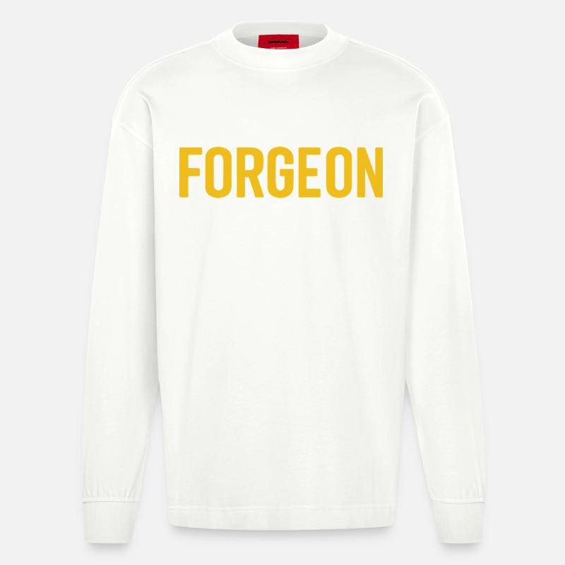 ForgeOn – Bleiben Sie unerbittlich - Heavyweight Oversized Organic Langarmshirt Made in EU - OFF WHITE
