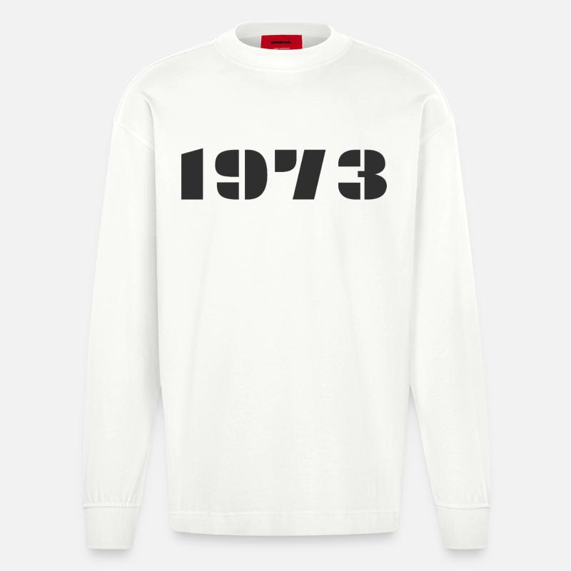 1973 - Manches longues bio épais oversize fabriqué en UE - OFF WHITE