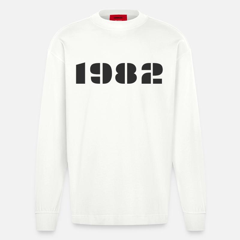 1982 - Manches longues bio épais oversize fabriqué en UE - OFF WHITE