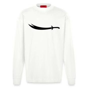 Ali Épée Zülfikar - Manches longues bio épais oversize fabriqué en UE - OFF WHITE - Devant