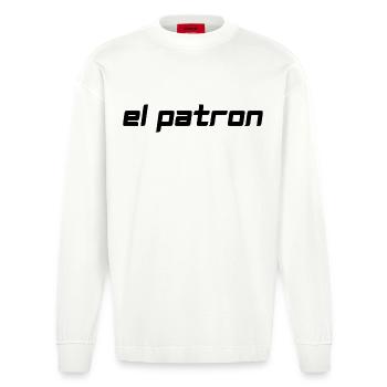 El Patron – The Chef Look - Heavyweight Oversized Organic Longsleeve Shirt Made in EU - OFF WHITE - Front