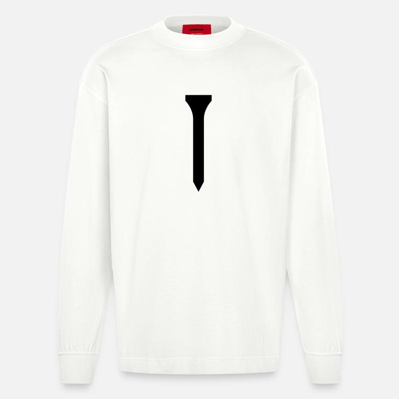 Golf Tee - Manches longues bio épais oversize fabriqué en UE - OFF WHITE