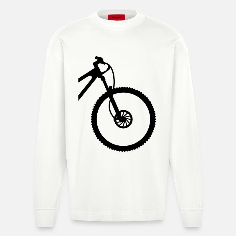 VTT front - Manches longues bio épais oversize fabriqué en UE - OFF WHITE