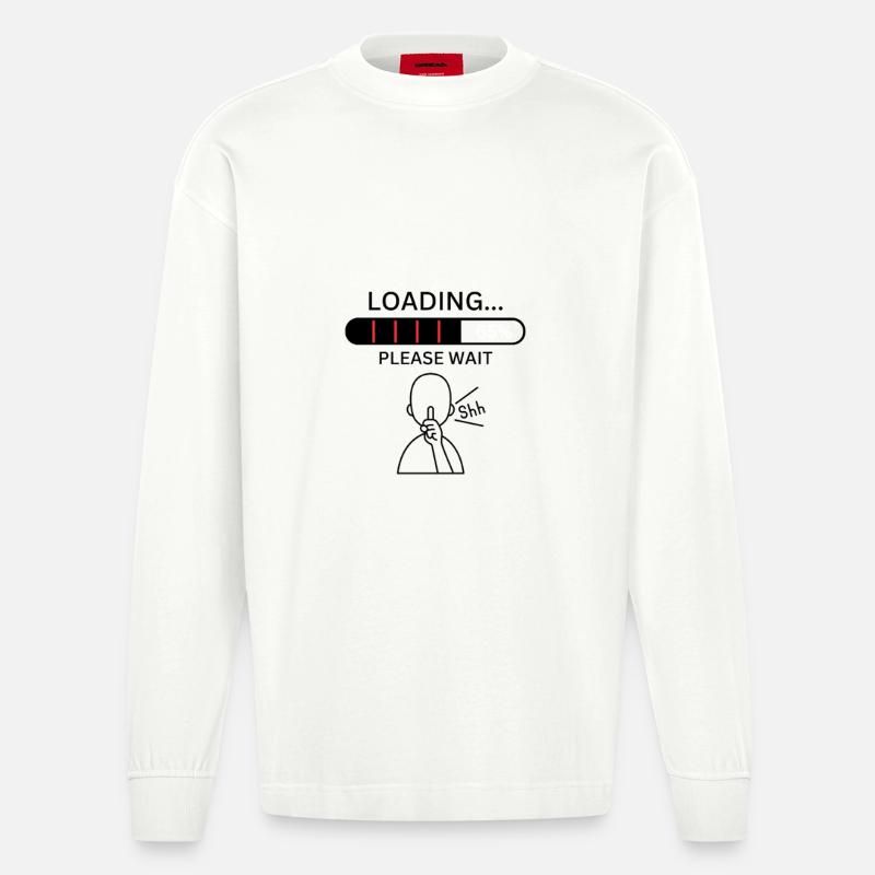 Loading Please Wait - Heavyweight Oversized Organic Longsleeve Shirt Made in EU - OFF WHITE