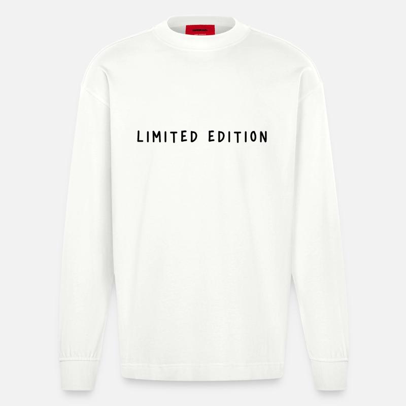 Édition limitée - Manches longues bio épais oversize fabriqué en UE - OFF WHITE