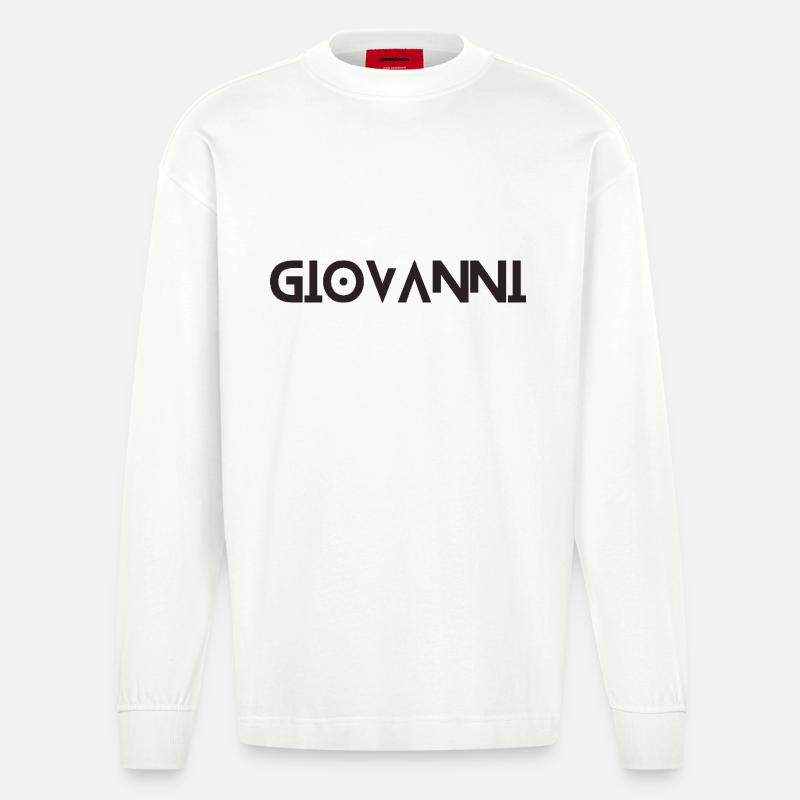 Giovanni - Manches longues bio épais oversize fabriqué en UE - OFF WHITE
