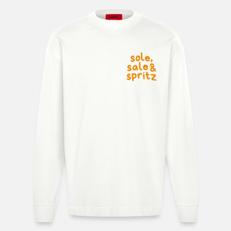 Spritz en vente unique - Manches longues bio épais oversize fabriqué en UE - OFF WHITE