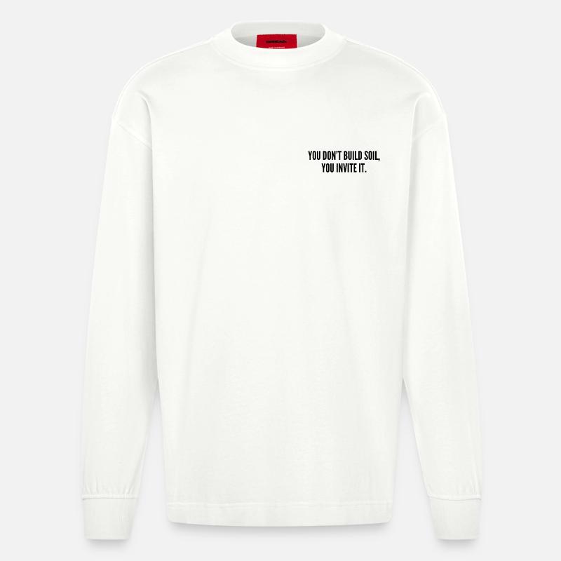 Soil 2 - Heavyweight Oversized Organic Langarmshirt Made in EU - OFF WHITE