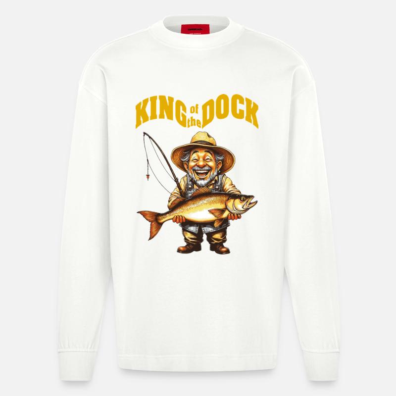 KingOTD - Heavyweight Oversized Organic Langarmshirt Made in EU - OFF WHITE