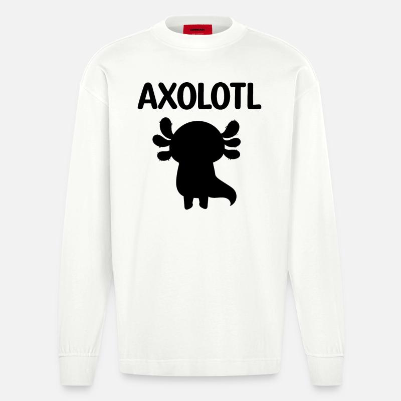 Axolotl - Heavyweight Oversized Organic Langarmshirt Made in EU - OFF WHITE