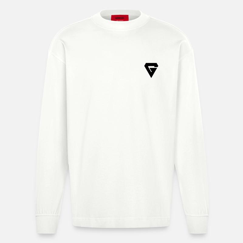 G - Manches longues bio épais oversize fabriqué en UE - OFF WHITE