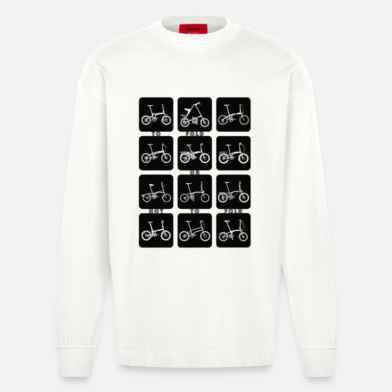 FALTEN ODER NICHT FALTEN - Heavyweight Oversized Organic Langarmshirt Made in EU - OFF WHITE