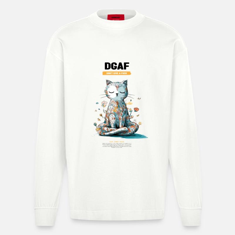 La DGAF - Manches longues bio épais oversize fabriqué en UE - OFF WHITE
