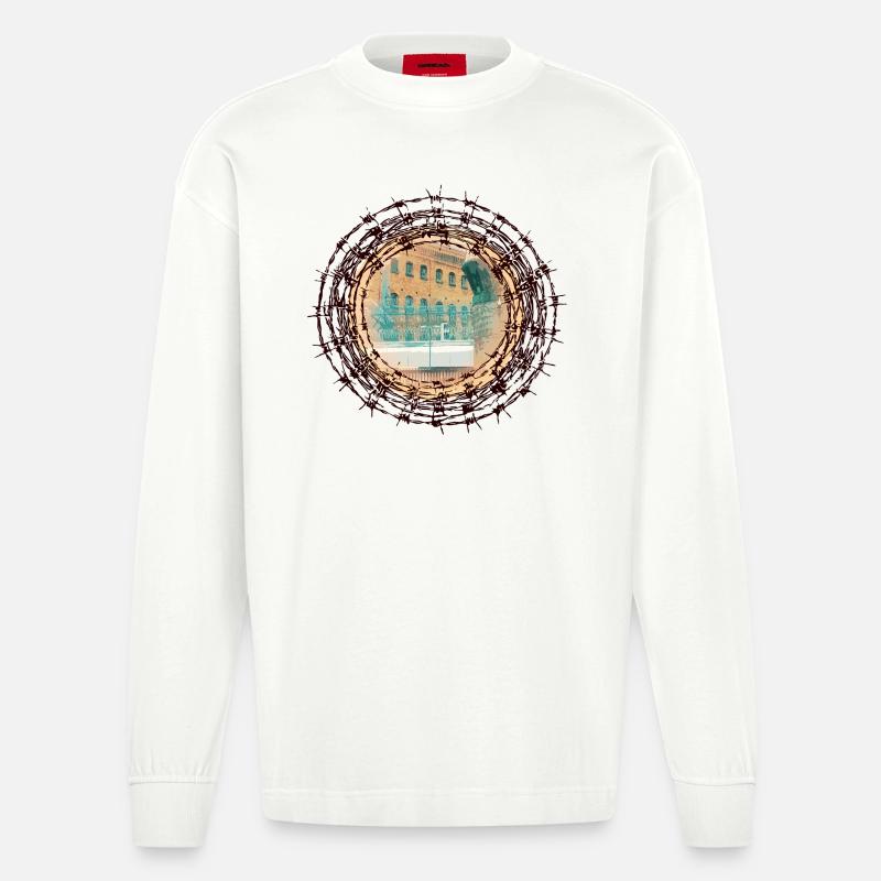 JVA Berlin Moabit - Heavyweight Oversized Organic Langarmshirt Made in EU - OFF WHITE