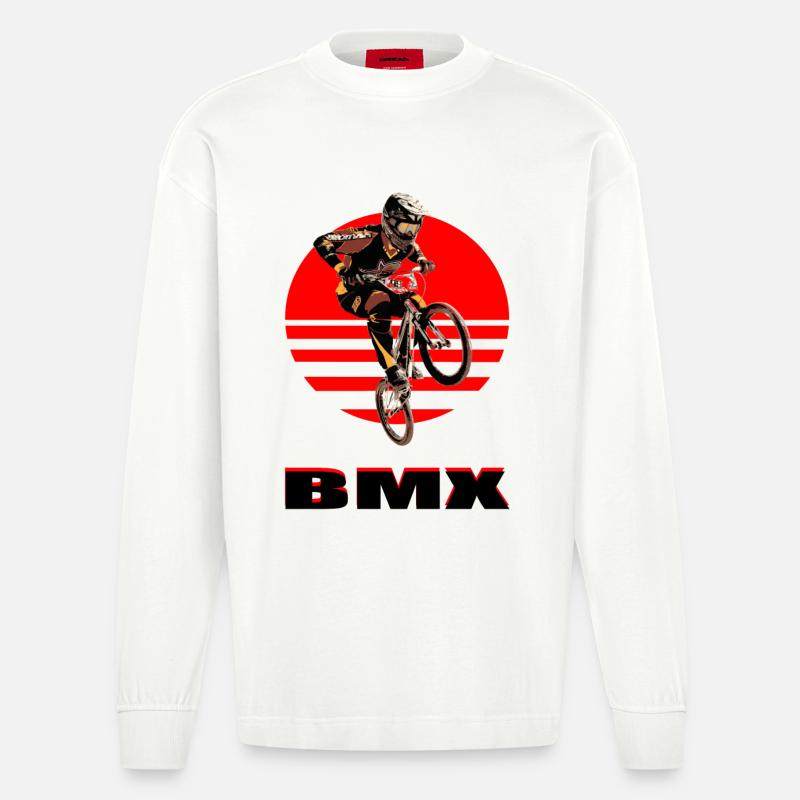 Vélo BMX - Manches longues bio épais oversize fabriqué en UE - OFF WHITE