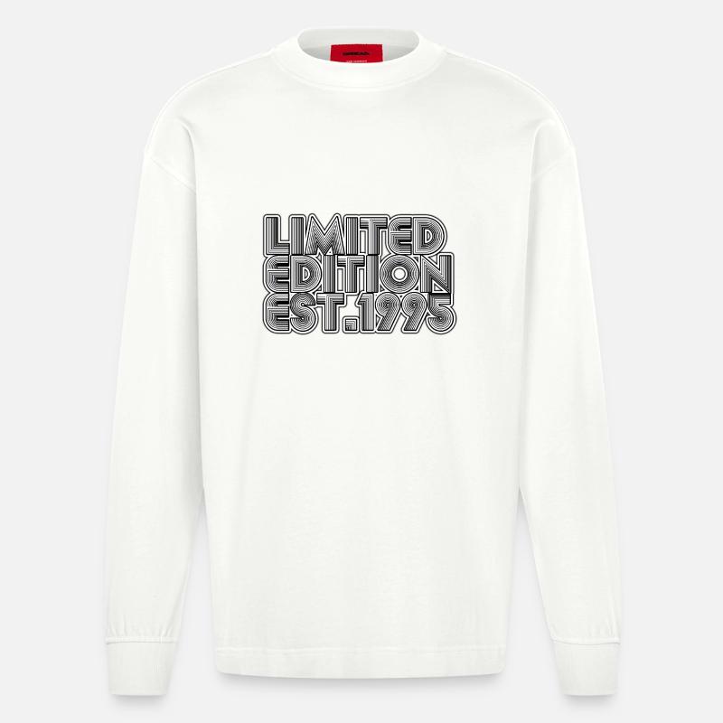 ÉDITION LIMITÉE EST. 1995 - Manches longues bio épais oversize fabriqué en UE - OFF WHITE
