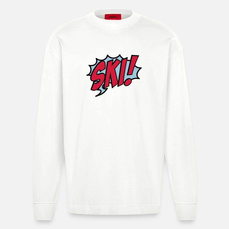 Ski - Manches longues bio épais oversize fabriqué en UE - OFF WHITE