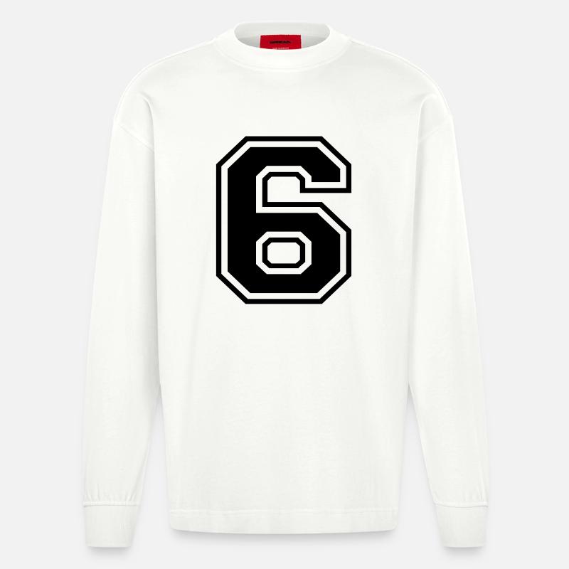 6 - Heavyweight Oversized Organic Langarmshirt Made in EU - OFF WHITE