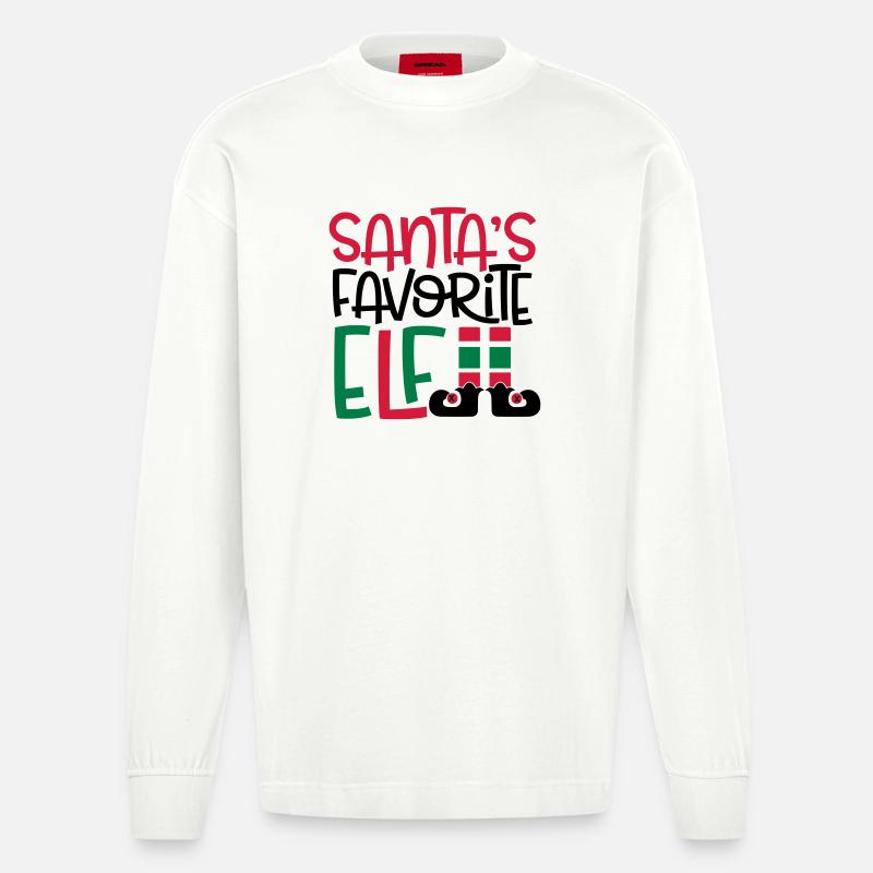 elf - Heavyweight Oversized Organic Langarmshirt Made in EU - OFF WHITE