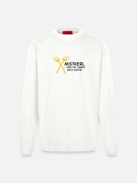 2541614 15142795 mistkerl - Heavyweight Oversized Organic Longsleeve Shirt Made in EU - OFF WHITE