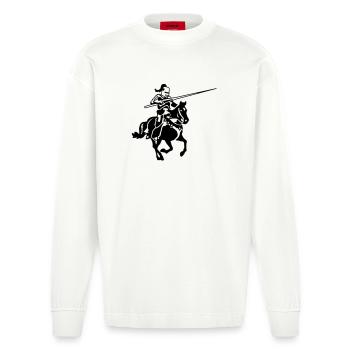 Ritter - Heavyweight Oversized Organic Langarmshirt Made in EU - OFF WHITE - Vorne