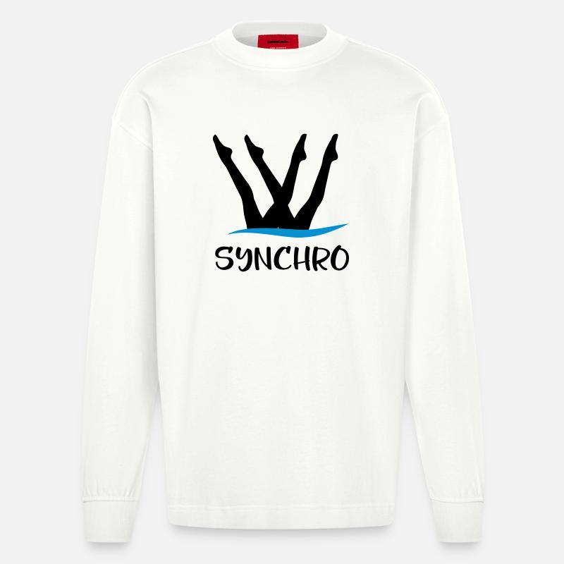 Nage synchrone - Manches longues bio épais oversize fabriqué en UE - OFF WHITE