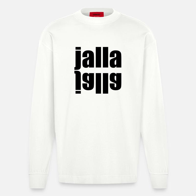 Jalla jalla - Heavyweight Oversized Organic Langarmshirt Made in EU - OFF WHITE
