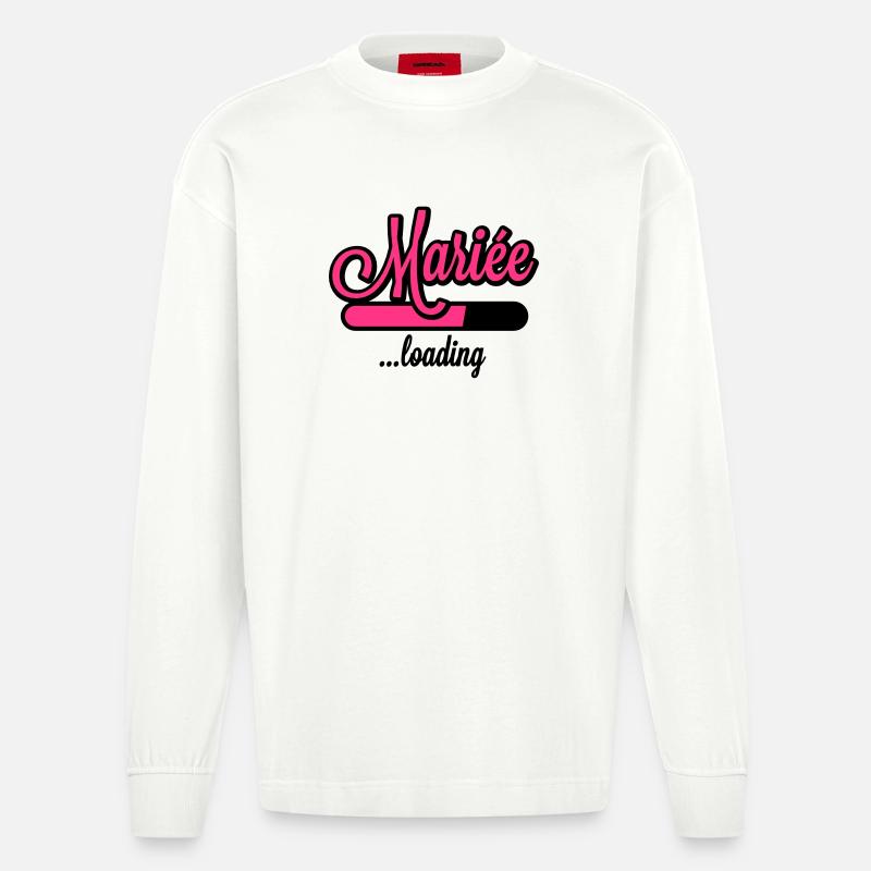 Mariée loading - Heavyweight Oversized Organic Langarmshirt Made in EU - OFF WHITE